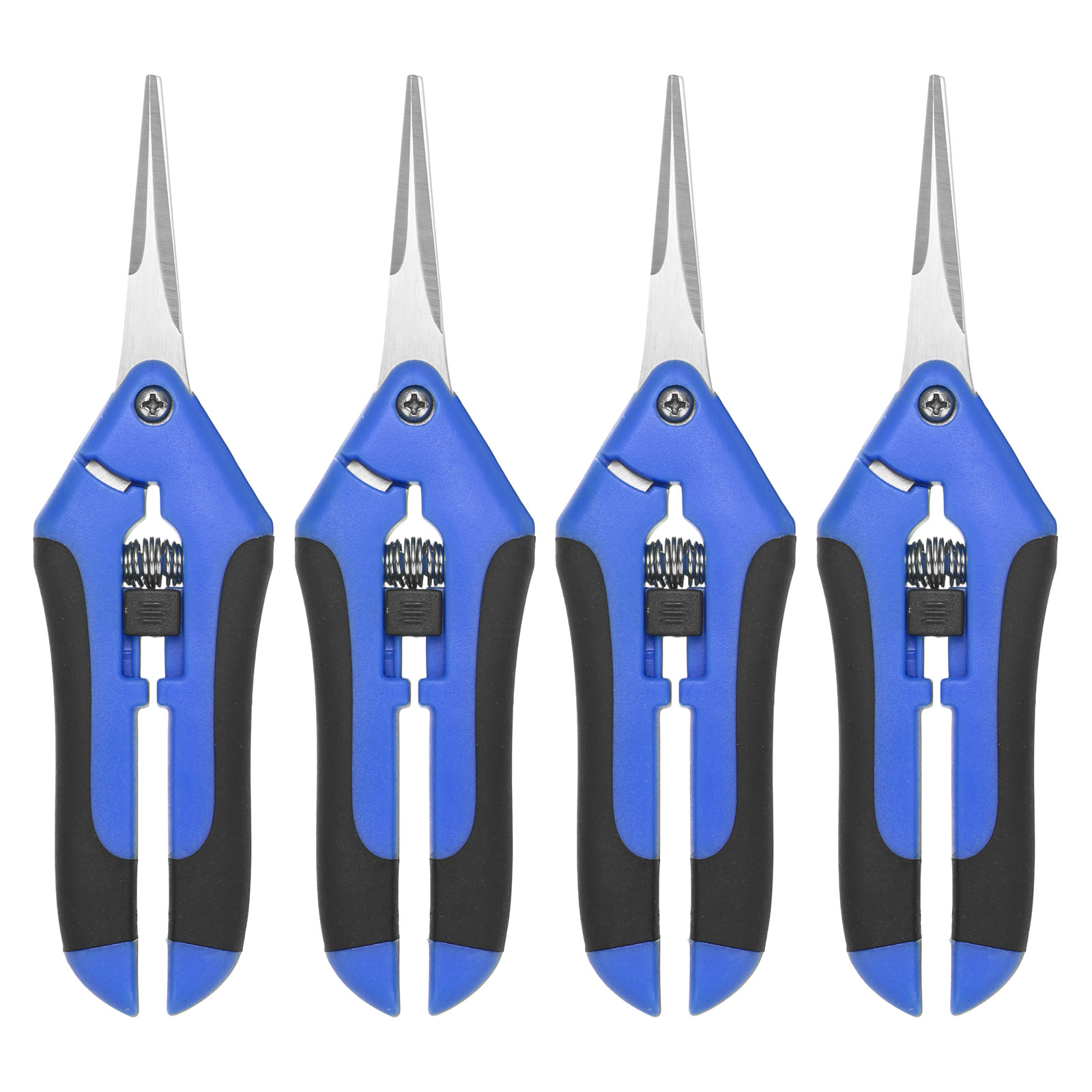 Uxcell 4-Pack Bypass Pruning Shears for Garden, 6.6 Inch Stainless Steel Scissors