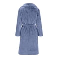 thumbnail image 4 of LOVZFMLL Jackets for Women's Button Pockets Bandage Solid Color Long Sleeve Loose Coat Medium Length Coat, 4 of 6
