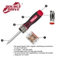 thumbnail image 2 of Hyper Tough 15-piece Dual Drive 2X Speed Screw Driver Set, Ratcheting Screwdriver,Double Drive, 2 of 5