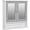 White, variant on Kleankin Wall-Mounted Medicine Cabinet with Double Doors and Adjustable Shelf, White and Grey