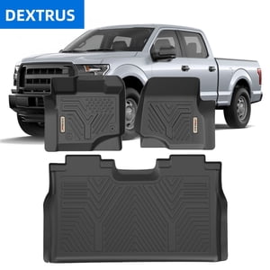 DEXTRUS Floor Mats Set for 2015-2025 Ford F-150/Lightning Super Crew Cab Liners