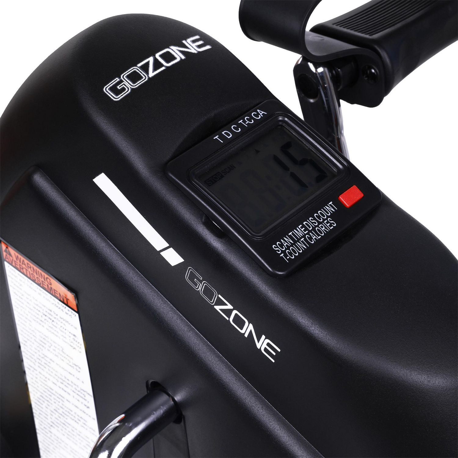 GoZone Mini vélo à pédales portable pour sous le bureau, Black Combo