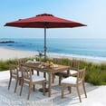 thumbnail image 4 of Gymax Outdoor Patio Umbrella Modern Table Umbrella w/8 Heavy Duty Ribs Sun-proof Wine, 4 of 10