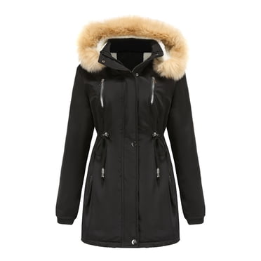 XZNGL Long Winter Coats for Women Womens Warm Long Coat Hoodies Collar Jacket Slim Winter Parkas Outwear Coats Warm Winter Coats for Women Womens Winter Coats Long