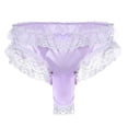 thumbnail image 4 of String pour Hommes sous-Vêtements Aguichant Aguichant Culottes en Dentelle pour Hommes Fessier Ouvert Bas G-string String sous-Vêtements Culottes, 4 of 6