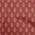thumbnail image 1 of oneOone Rayon Red Fabric Block Craft Projects Decor Fabric Printed By The Yard 56 Inch Wide, 1 of 4