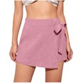 thumbnail image 2 of CEHVOM Fashion Womens Drawstring Casual Elastic Waist Loose Solid Shorts Skrits Pants, 2 of 5