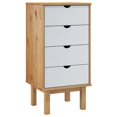 thumbnail image 1 of vidaXL Commode avec Tiroirs en Bois Massif de Pin, 1 of 6