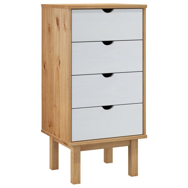 vidaXL Commode avec Tiroirs en Bois Massif de Pin