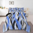 thumbnail image 1 of Erosebridal Modern Stripe Bedding Twin Comforter Set,Abstract Lines Down Comforter,Black Pink,Reversible,Lightweight,2-Piece, 1 of 7