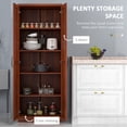 thumbnail image 4 of HOMCOM Armoire de Garde-Manger de Cuisine avec Tablettes Ajustables pour Salle à Manger, 4 of 10