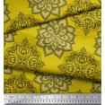 thumbnail image 3 of Soimoi Poly Georgette Fabric Floral Mandala Print Sewing Fabric Yard 52 Inch Wide, 3 of 3