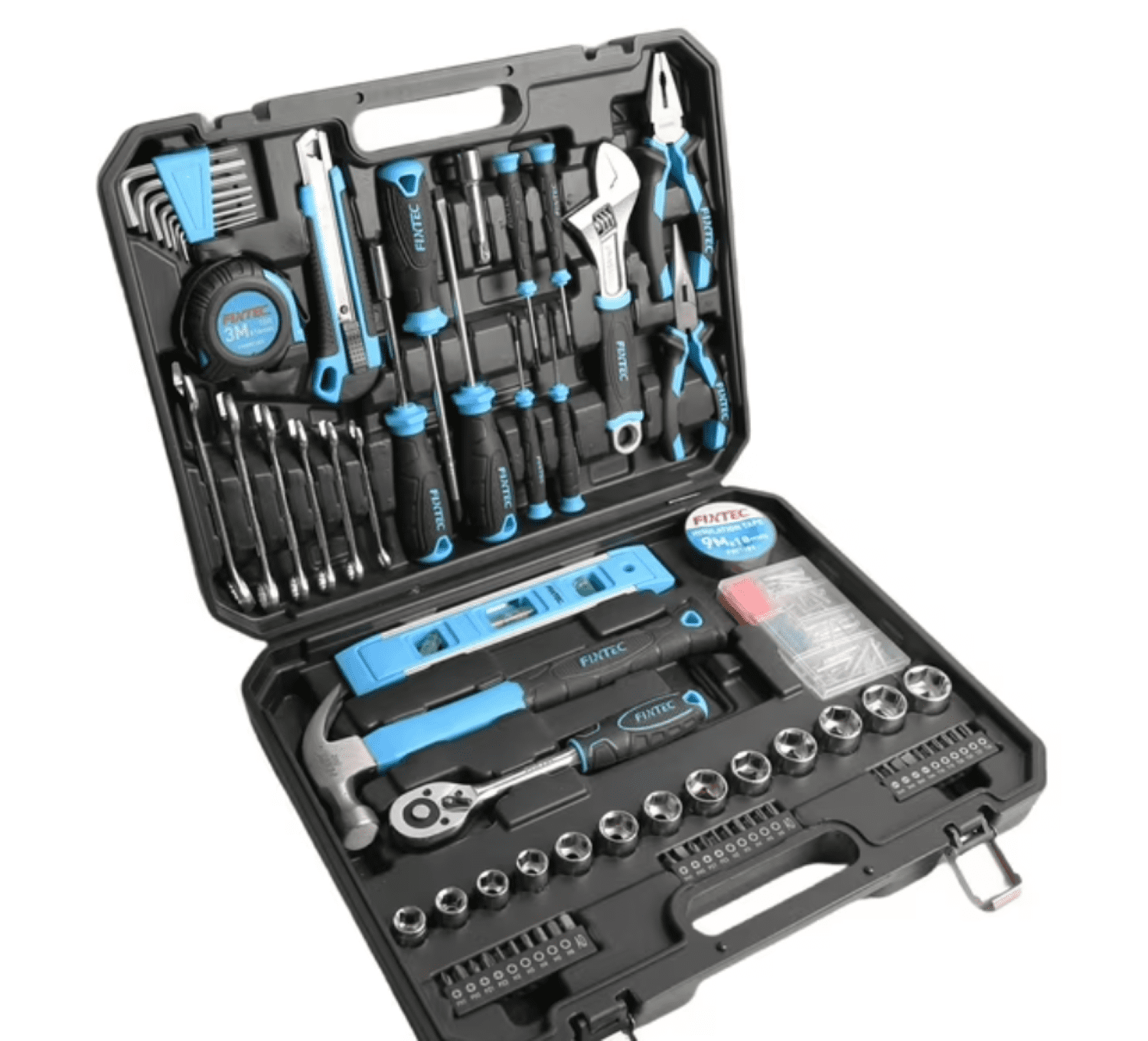 Refurbished FIXTEC FHTK234 Home Repair Tool Set with 234 Pcs, Carrying Case