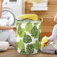 thumbnail image 5 of Linen Patterned Laundry Hamper Open Top Design for Bedroom and Bathroom Durable Breathable Fabric Storage Solution for Clothes Spacious and Stylish, 5 of 5