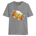 thumbnail image 4 of Pompotops Haut d'Été Aguichant pour Femmes, Imprimé Oktoberfest, Col Rond, Manches Courtes, Liquidation, 4 of 4