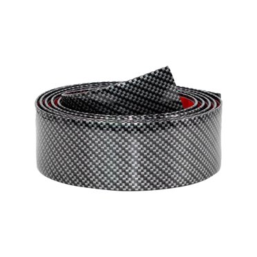 QualitChoice Anti Scratch Bumper Sticker - Car Scratch-Free With Durable for Protection Layer Fiber Car Stickers Car Styling Door Guard Carbon fiber black 7cm=1 meter 1Set
