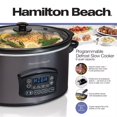 thumbnail image 5 of Hamilton Beach Mijoteuse Professionnelle 6-Qt Décongélation - Noir et Acier Inoxydable, 5 of 5