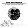 thumbnail image 3 of Graflsoa Stainless Steel DIN934 Hex Nuts, White Zinc Plated, 5PCS Set, M-4 Size, Durable & Smooth Finish, 3 of 6