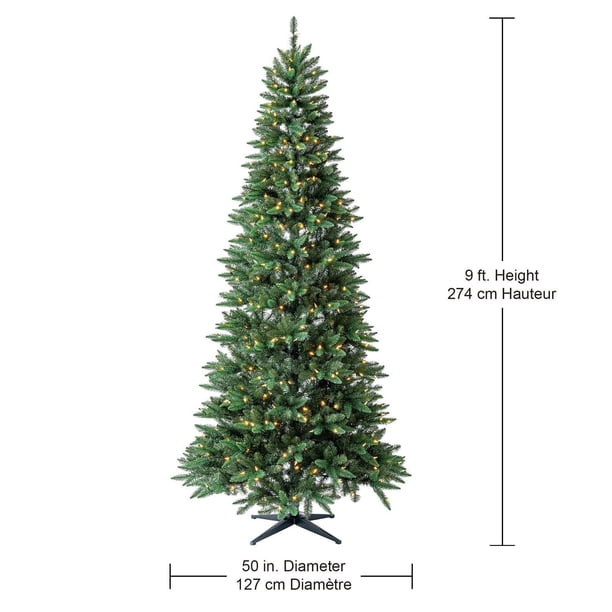 Holiday Time Williams™ 9' Pre-Lit Slim PE/PVC Quick Set® Pine