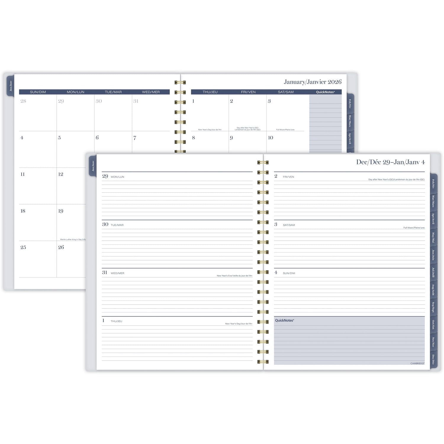 2026 Cambridge® Chinoiserie Magnolia Large Weekly Planner