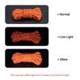 thumbnail image 4 of Unique Bargains 3mm 13.12ft Polyester Fluorescent Reflective Tent Rope Cord Orange for Camping 4 Pack, 4 of 6