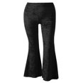 thumbnail image 3 of Pantalons Vintage en Velours Taille Haute pour Femmes Jambes Larges Rouge S, 3 of 3