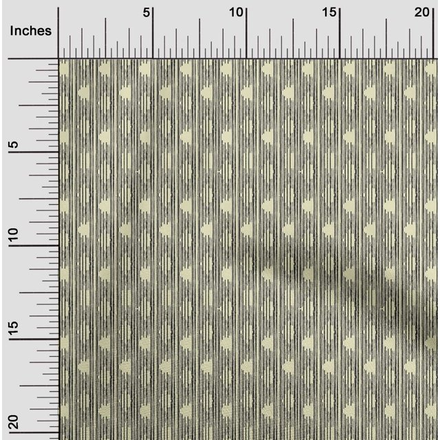 oneOone Tissu Popeline de Coton Tissu à Blocs de Rayures Imprimés au Mètre 56 Pouces de Large