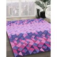 thumbnail image 3 of Ahgly Company Machine Washable Indoor Rectangle Transitional Dark Orchid Purple Area Rugs, 2' x 3', 3 of 7