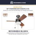thumbnail image 2 of Prominence Home Rawling 30 Inch Indoor LED Ceiling Fan with Pull Chain, Bronze, 2 of 9