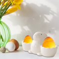 thumbnail image 4 of BINGLI Easter Rabbit Egg Cup Holder, Ceramic Bunny Egg Cups for Poached or Soft Boiled Eggs, Deviled Eggs Platter, Easter Decorations, Dishwasher Safe, 4 of 6