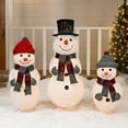 thumbnail image 2 of Holiday Time Light-up Snowman Family, 3-piece, 2 of 6