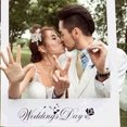 thumbnail image 2 of Raindrops 3Pcs White Paper Photo Prop Frame for Wedding Party Creative Picture Frame Prop for Unforgettable Memories, 2 of 8