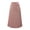 Pink-A, variant on Mrat Elegant Skirt Fashion Women Loose Casual High Waist Solid Long Ankle Pleated Skirt Plus Size Skirts S-103 Dark Blue XL