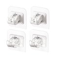 thumbnail image 1 of HLONK Self Adhesive Curtain Rod Bracket Hooks - Heavy Duty  Reusable (4pcs), 1 of 6