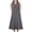 Dark Gray, variant on NIEWTR Womens Summer Casual Maxi Dress V Neck Ruffle Sleeve Long Dresses With Pocket Beach Vacation Sundress(Hot Pink,S)