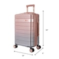thumbnail image 2 of iFLY Spotlight Valise de Cabine Extensible Rigide à 4 roulettes de 20", Dégradé Or Rose, 2 of 7