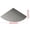 Grey, variant on Semicircular Linen Textured Floor Mat, Fan Shaped Non Slip Rug, Water Absorbent Corner Doormat for Entryway Kitchen Indoor Home Decor