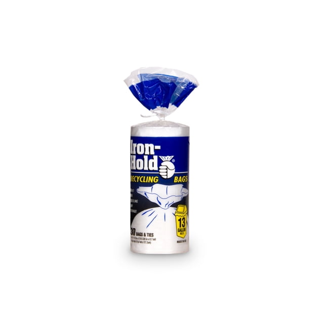 IRON HOLD 6067102 Sac de Recyclage 13 Gal RL/30 (Lot de 12)