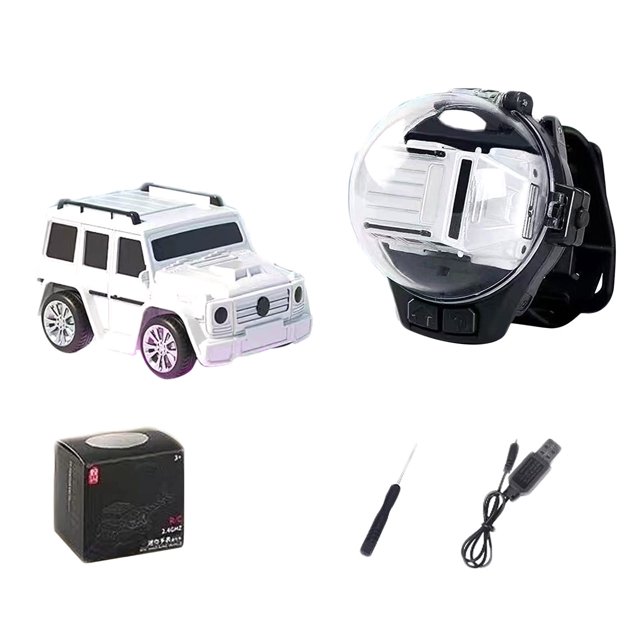 RXIRUCGD Toys Mini Remote Control Watch Car Toy 2.4GHz 2022 Wrist Racing Car Watch USB Charging Small RC Interactive Toys Gift For Boys Girls Birthday