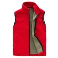 thumbnail image 1 of MeetoTime Veste Sans Manches à Fermeture Éclair devant pour Femme, Chaude, Légère, en Molleton Doux, avec Poches, 1 of 7