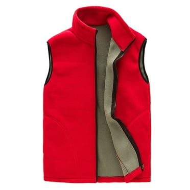 MeetoTime Women's Zip Up Front Sleeveless Jacket Warm Lightweight Fleece Soft Vest with Pockets
