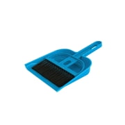 Small Dust Pan and Brush Set, Mini Broom and Dustpan Set Small Hand Broom and Brush Combo Dust Pan with Teeth for Home Cleaning Drawers Desktop Sofas and Outdoor,5.12 inch(Blue)