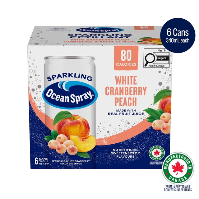 Sparkling White Cranberry Peach 6X340ML
