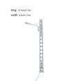 thumbnail image 5 of Youkk Lampe de Chemin de Fer Modèle Classique Mini Paysage Échelle Légère Résistante Lampadaire Extérieur LED Métal Argent (Lumière Chaude), 5 of 5