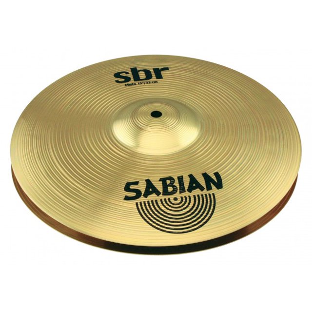 Sabian SBR Cymbales à Chapeau Haut de Forme 13 Pouces Fini Naturel