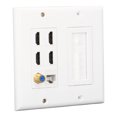 thumbnail image 1 of Plaque Murale Interface Multimédia HD Chat 6, Prise Faceplate Compatible Taille 6 Port pour Maison, 1 of 8