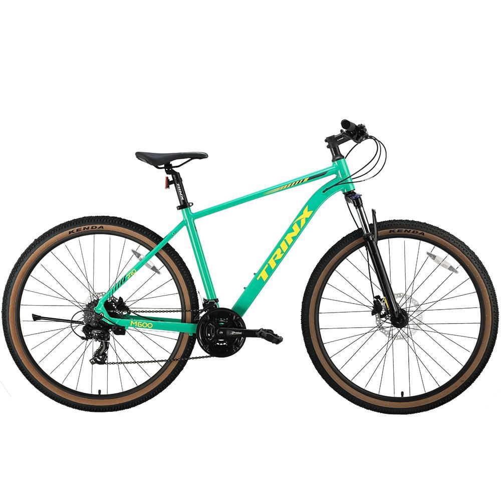 TRINX M600 Pro Sport Cycling Mountain Bicycle, 29" Wheels, 24-Speeds, Ages 14+ Years for Adult Youth, Cyan