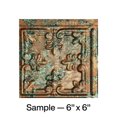 thumbnail image 1 of FASÄDE Traditional Style 10 Decorative Vinyl Backsplash Panel in Copper Fantasy (6X6 Inch Sample), 1 of 5