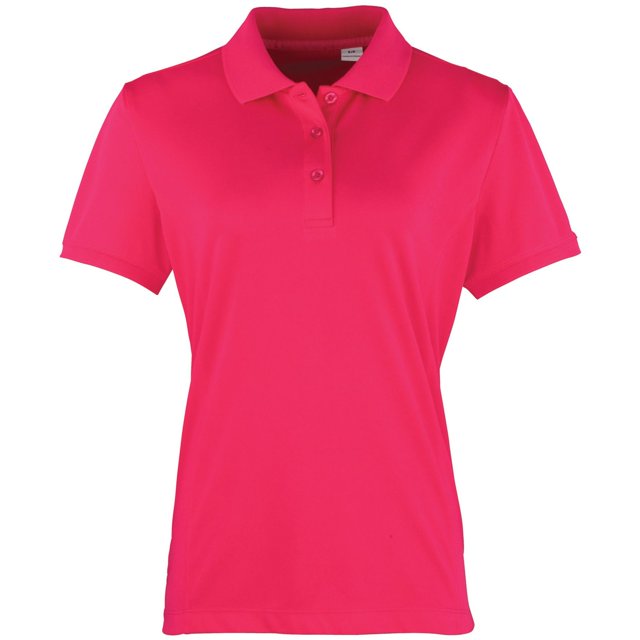 Premier Womens Coolchecker Short Sleeve Pique Polo T-Shirt