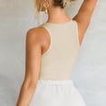 thumbnail image 5 of JDQJBZ Slim Cami Shirts Basic Undershirt Tanks Ribbed V Neck Fitted Casual Sleeveless Shirt, 5 of 5